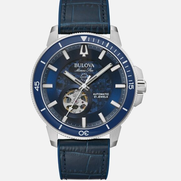 NEW Bulova Skeleton 45mm Automatic Watch